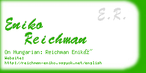 eniko reichman business card